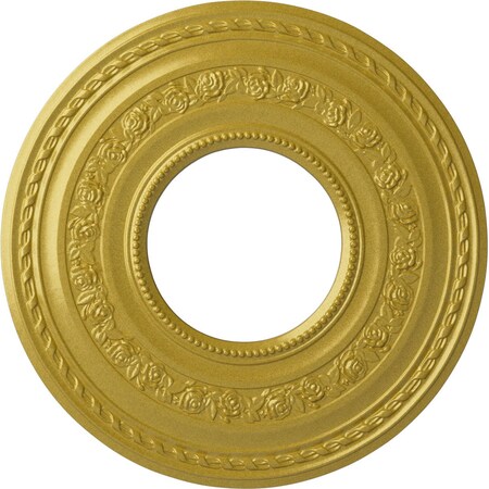 Ekena Millwork Anthony Ceiling Medallion (Fits Canopies up to 11 5/8"), 29 3/8"OD x 11 5/8"ID x 1 1/8"P, Rich Gold CM29ATRGS